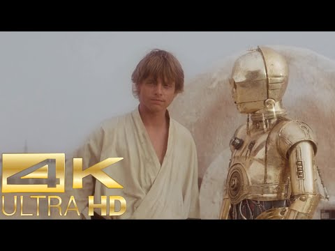 Luke Skywalker&#039;s First Appearance [4k UltraHD] - Star Wars: A New Hope