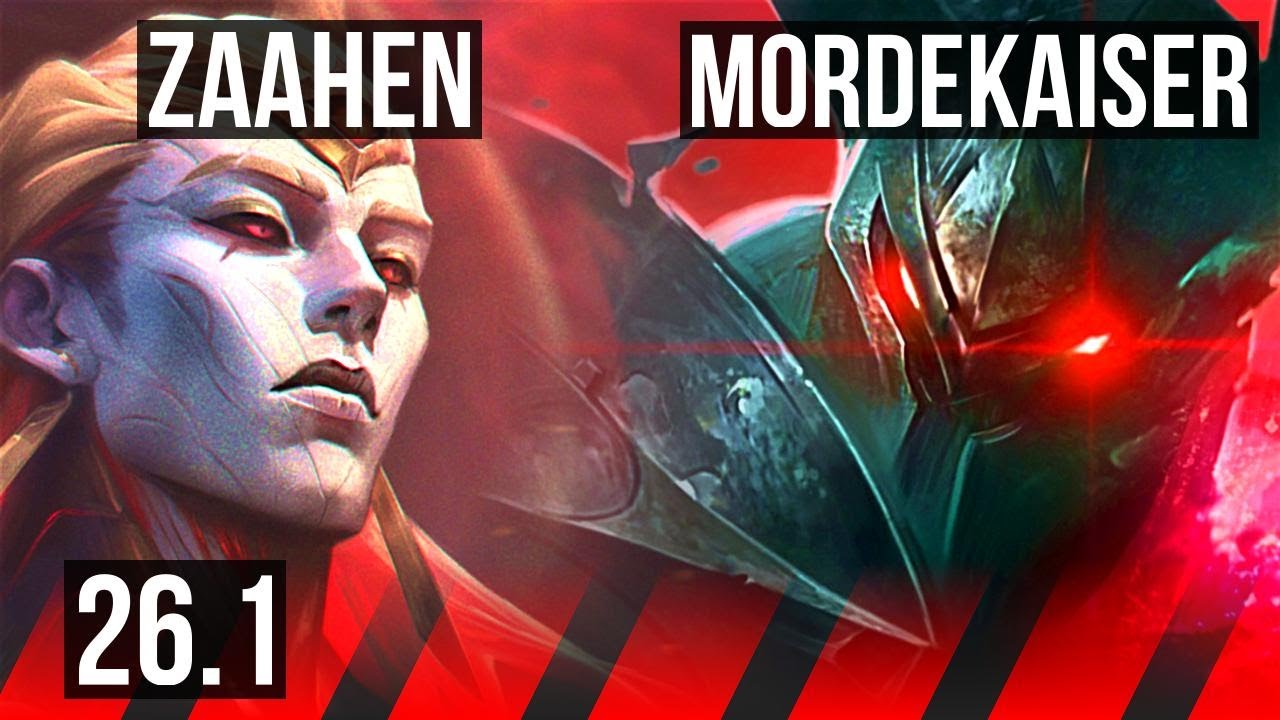 ZAAHEN vs MORDEKAISER (TOP) | EUW Master | 26.1