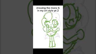 drawing the mane 6 in my part style pt 2 - Pinkie Pie!! :D #mlp #mlpequestragirls #mylittlepony #art