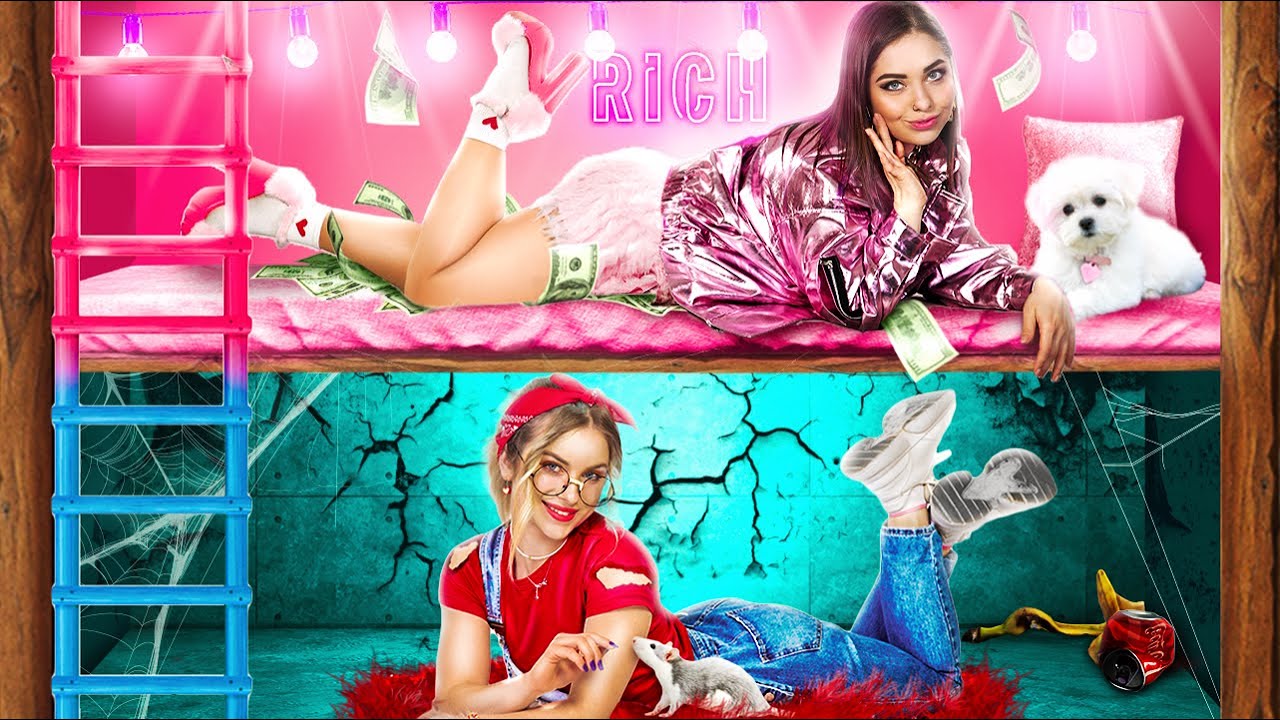 بنينا سرير بدورين! غرفة غنية مقابل غرفة فقيرة