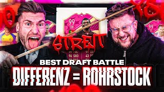 Beleidigte LEBERWURST im DIFFERENZ = ROHRSTOCK Battle ☠️😱 FUT DRAFT CHALLENGE FIFA 23 🔥