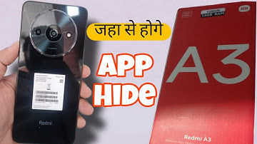 Redmi a3 2024 app hide | Redmi a3 app hide Hidden Apps | Hide apps | Redmi a3