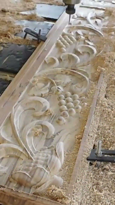 Amazing fully automated CNC machine for 3D wood carving design #cnc #small-scale industrial