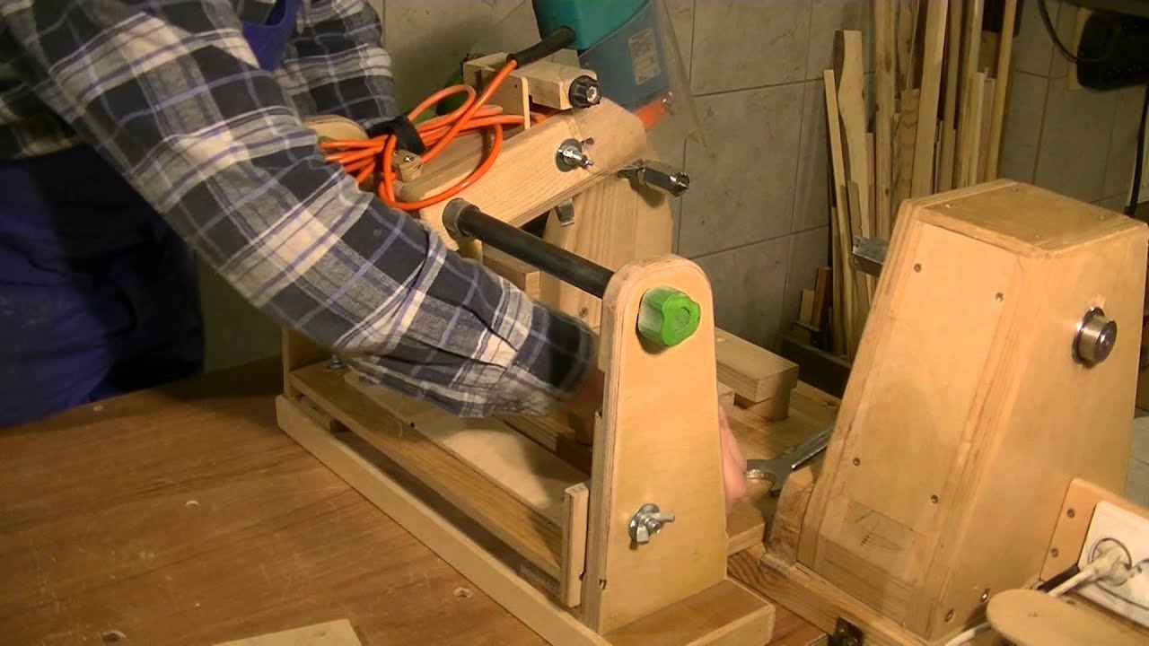 Torno para madera casero con copiador - BricoGeek.com