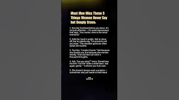 Most Men Miss These 5 Things🎈 #shortsfeed #shortsviral #love #life #lifelessons #bodylanguage #trend