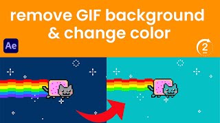 how to remove gif background | in 2  min | 2025 | after effect