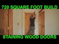 How to stain a wood door and more