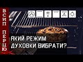 Який режим духовки вибрати? Різні режими для різних страв і потреб. Приклади використання.