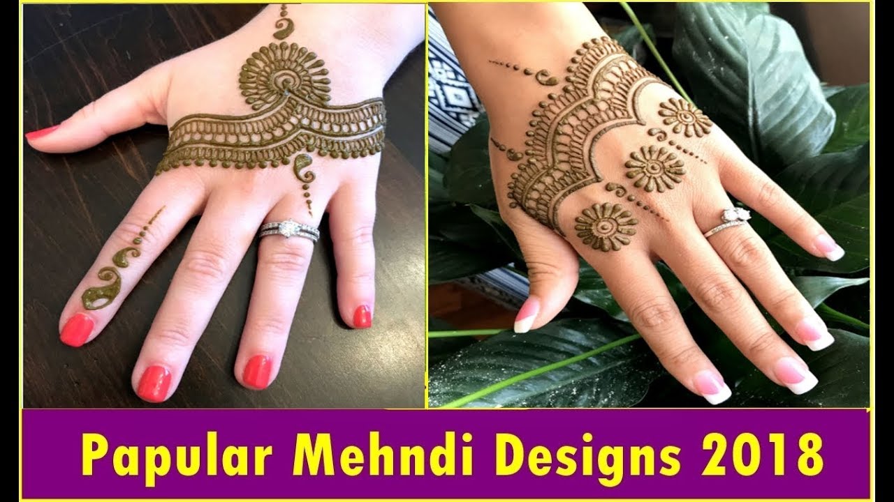Top 10 Trendy and Stylish mehndi designs 2018 - New Indian mehndi designs - Our Glamour