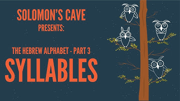 Syllables in Biblical Hebrew