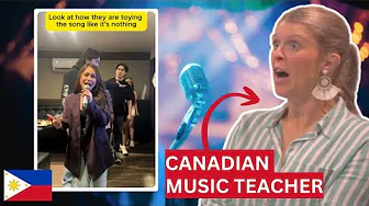 Canadian Music Teacher React to Filipino Karaoke!