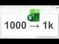 How To Format Numbers as Thousands in Excel