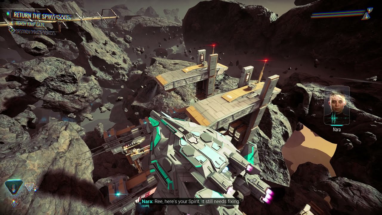 Chorus Spirit Class Capital Ship Reach Jump Gate Destroy Pirate Forces