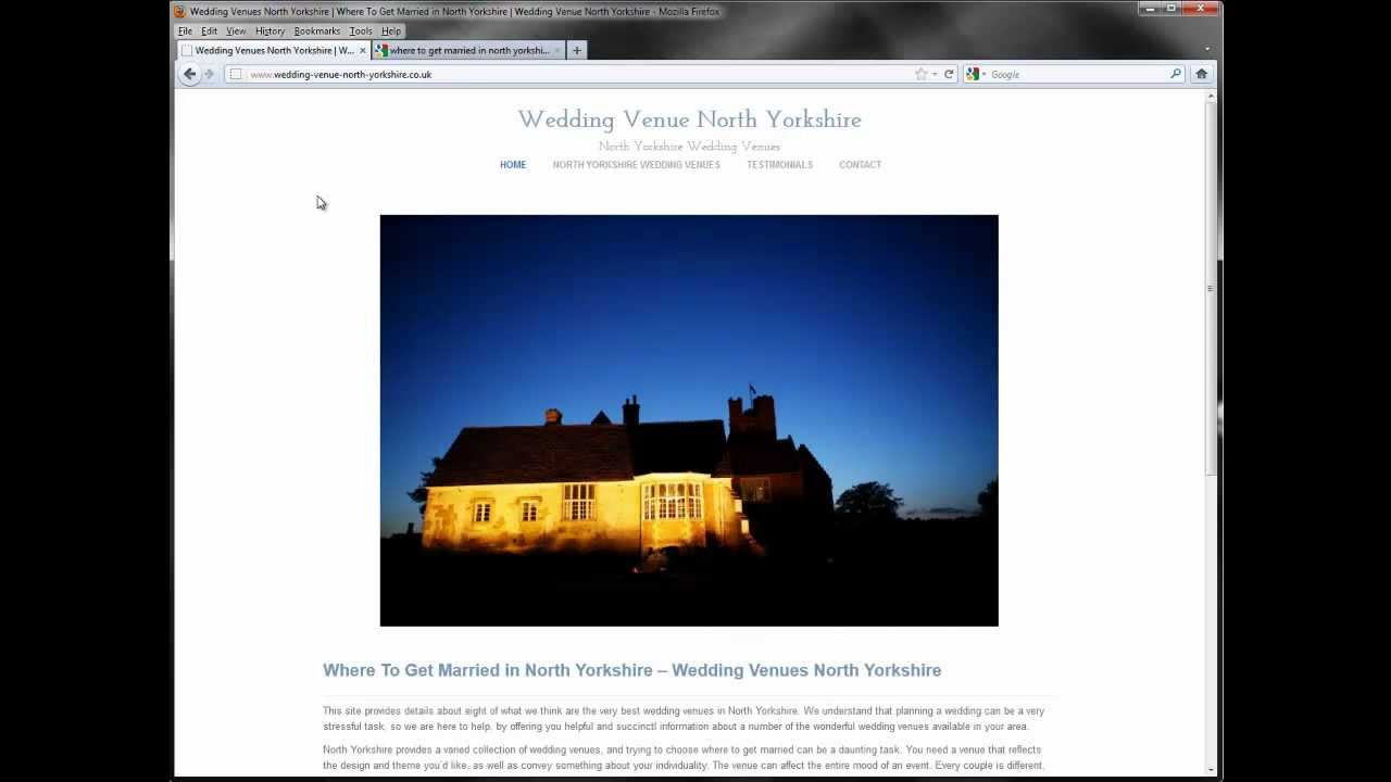 Wedding Venue North Yorkshire