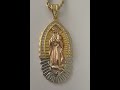 GovDeals: Gorgeous, 24k Gold, CZ Tri-Colored, Gold, Mary Med