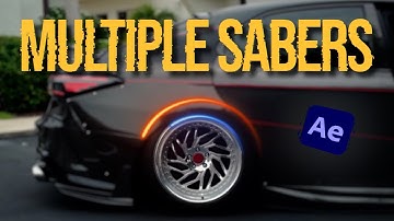 2x Saber Effect Around a Wheel in After Effects