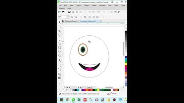 How to make Smiley in CorelDRAW #short #shorts #youtubeshorts
