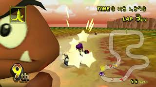 Mario Kart Wii Gameplay  Waluigi Flame Runner On Custom Tracks 4k 60fps