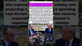 One Speech Triggered a US Military Pullout — What Did Germany's Leader Say?