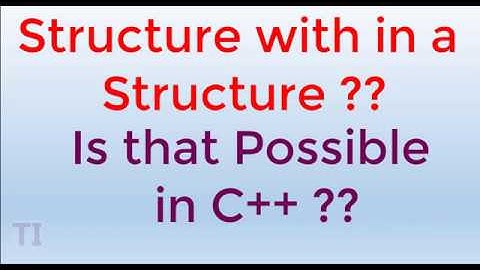 Nested Structure in C++ || Structure with in a structure in Urdu/Hindi