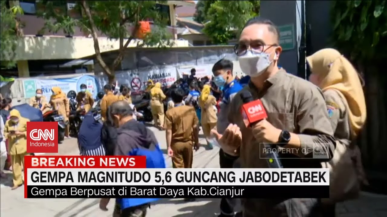 Gempa Magnitudo 5,6 Guncang Jabodetabek, Pusat Gempa di Kabupaten Cianjur