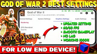 {Low End Phones}🔥God Of War 2 Best Settings For Aethersx2 Emulator | 60 FPS No Lag Settings