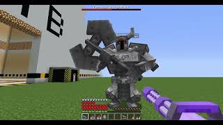 Minecraft MowziesMobs mod  Ferrous Wroughtnaut & Umvuthi, the Sunbird showcase