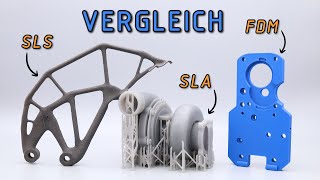 Der VERGLEICH der 3D-Druck Verfahren - SLS, SLA & FDM | Durch dieses Video VERMEIDEST du Fehlkäufe!