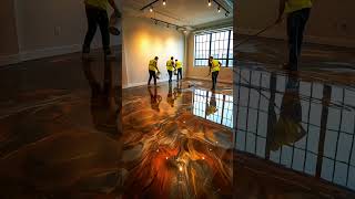 INSANE Living Room Transformation 😱 Wooden Floor Turned Into Glass! ✨