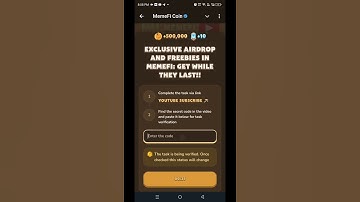 Exclusive Airdrop And Freebies in MemeFi: Get While They Last!! |  Memefi Youtube Video Code
