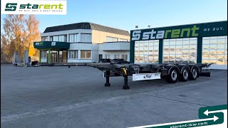 Fliegl Containerchassis ADR, 1x20|2x20|1x30|1x40|1x45 Highcube Gooseneck TR25291 www.starent-lkw.com