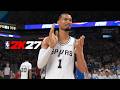 NBA 2K27 Gameplay Spurs vs Thunder Full Game PS5 NBA 2K27 Gameplay Spurs vs Thunder Full Game PS5