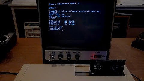 Acorn Electron - some ESP8266 WiFi module testing #1...