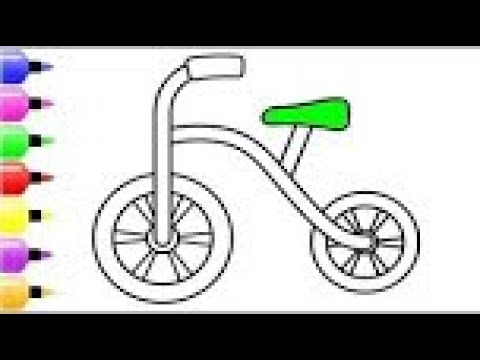 Desenho de Bicicleta infantil para Colorir - Colorir.com