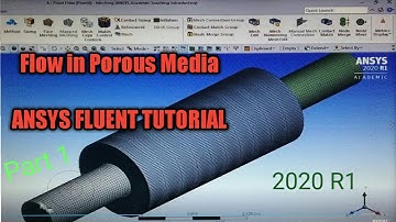 ANSYS WORKBENCH | ANSYS FLUENT TUTORIAL | Flow in Porous Media Part 1 | 2020 R1