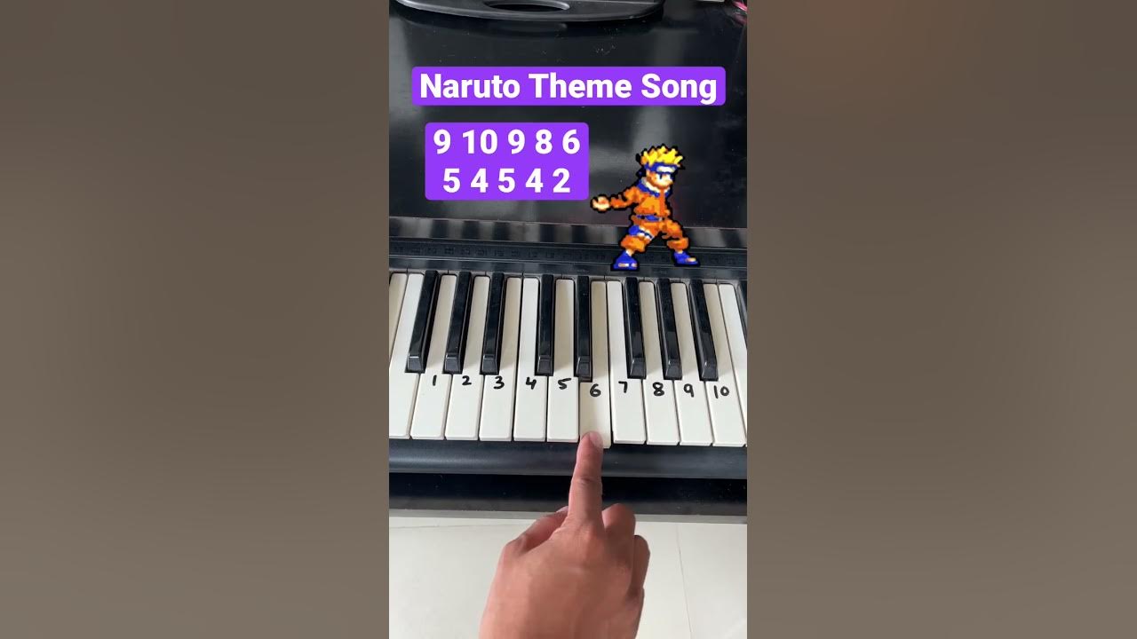 Naruto Theme Song on Piano | Easy #naruto #narutoshippuden #pianolesson #narutotheme #learnpiano