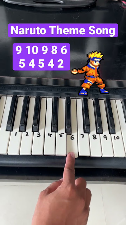 Naruto Theme Song on Piano | Easy #naruto #narutoshippuden #pianolesson #narutotheme #learnpiano