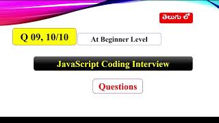 Q 9 | Q 10 | JavaScript Coding Interview Questions | Diamond Pattern | Capitalize Words