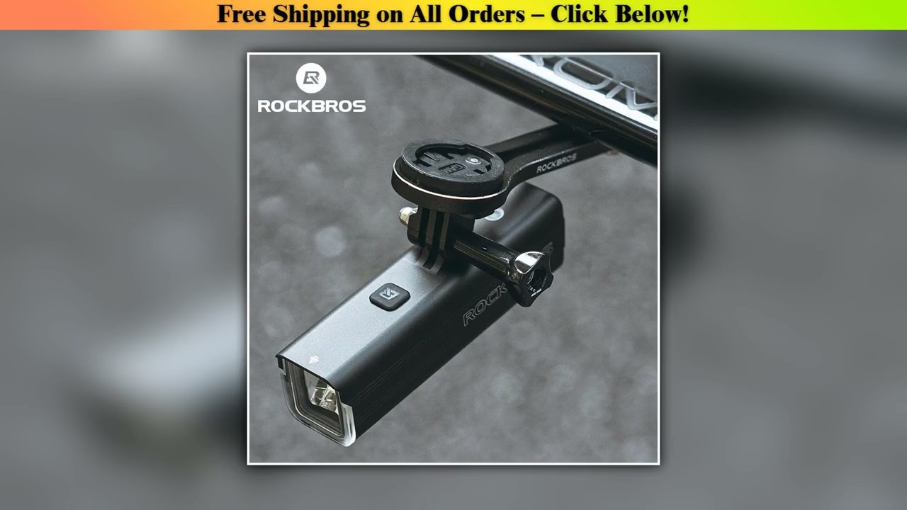 ROCKBROS Bike Light 1500LM/1000LM Aluminum Alloy Type-C Charging Smart Front Lights Hanging