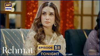 Rehmat Episode 58 | Promo | Tonight | Junaid Khan | Hina Tariq |  ARY Digital Drama