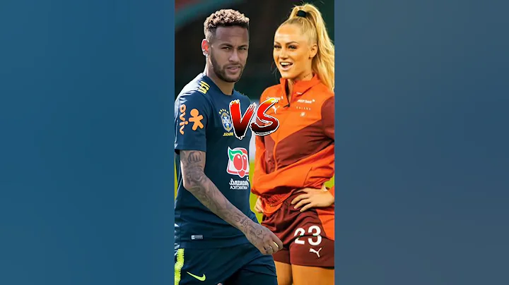 Neymar vs Mbappe juggling with Girl 😘 #shorts #football