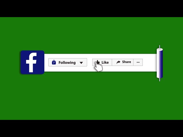 Facebook follow, like and share green screen with sound || no copyright class=