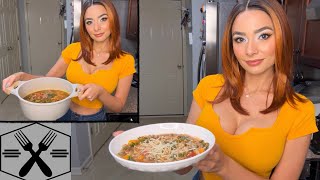 ASMR Cooking │ Turkey, Kale and White Bean Soup (Soft Spoken)