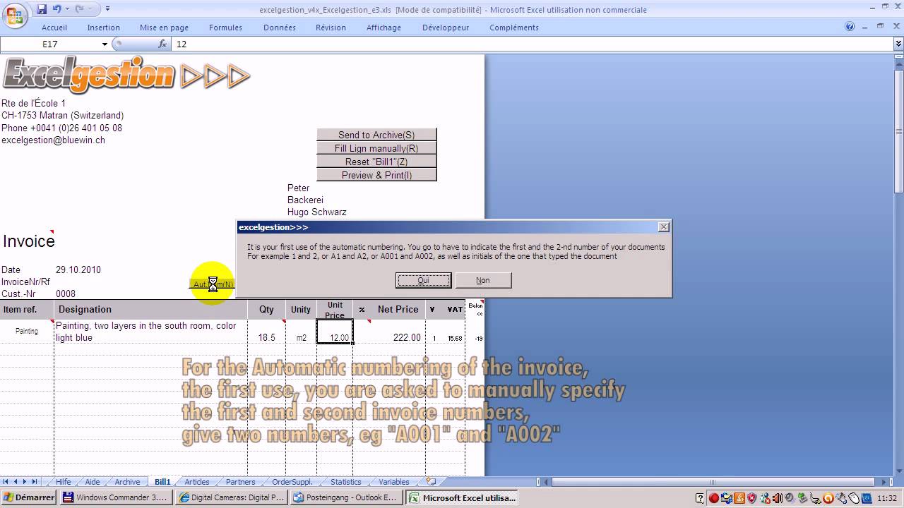 excelgestion invoicing with excel how to make offers delivery notes etc professionaly excel delivery