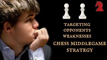 How to play chess middle games - Spotting opponents weaknesses