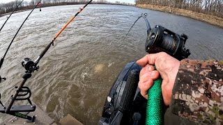 Monster Fish from 50 FOOT HOLE!! (3 Days Alone on the River)