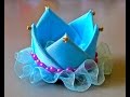 Coroa de Princesa de fitas.  DIY-  Princess crown ribbons