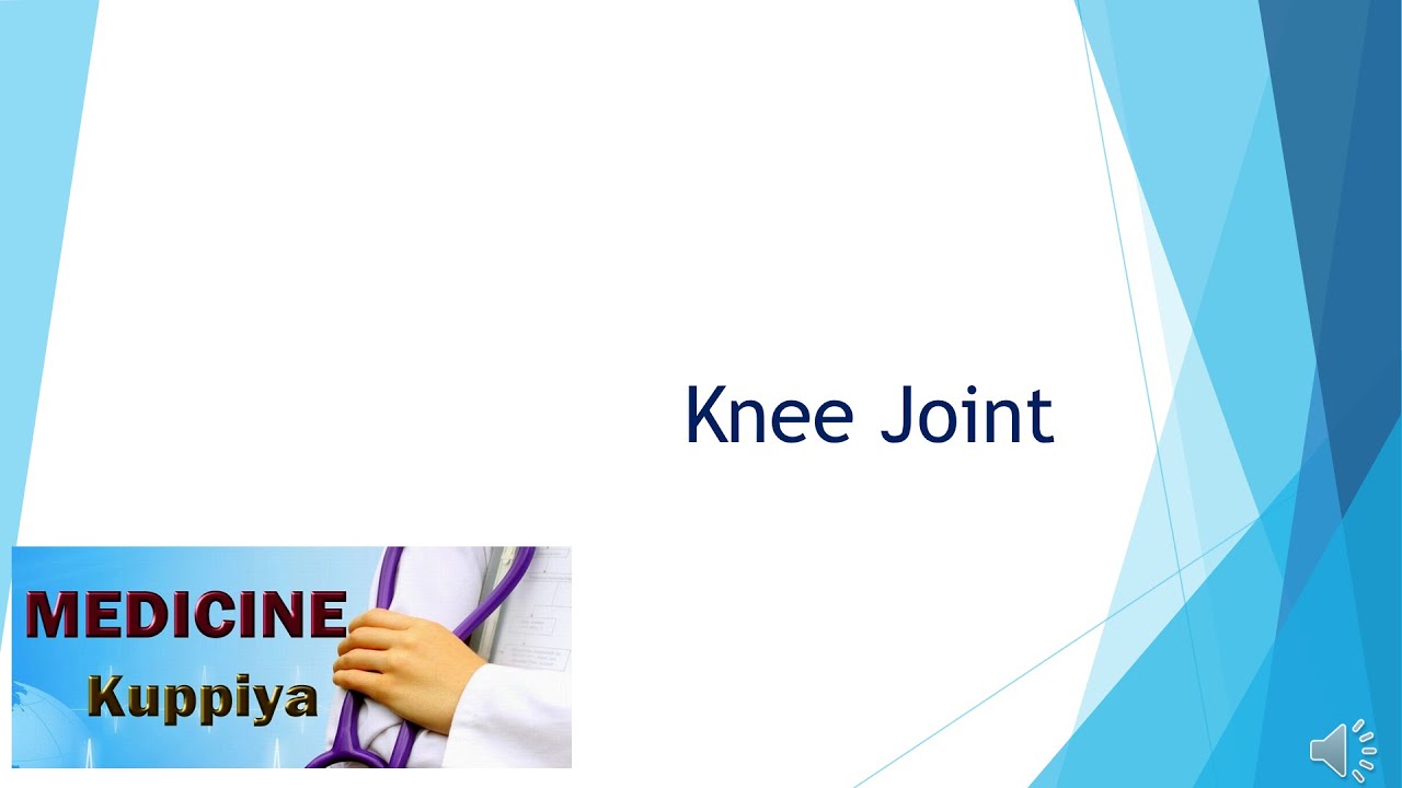 Knee Joint Anatomy Sinhala Presentation YouTube