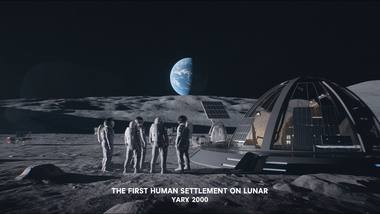 The First Human Settlement on Luna Year 2030