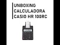 Como usar Casio HR 100RC CALCULATOR UNBOXING